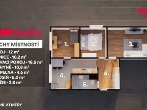 Prodej bytu 3+1, Ústí nad Labem - Ústí nad Labem-centrum, SNP, 62 m2