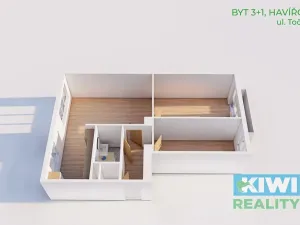Pronájem bytu 3+1, Havířov, Točitá, 61 m2