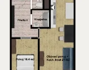 Prodej bytu 2+kk, Praha - Letňany, Malkovského, 43 m2