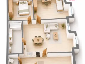 Pronájem bytu 3+kk, Dřínov - Drchkov, 72 m2