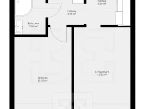 Pronájem bytu 2+kk, Kladno, Holandská, 38 m2