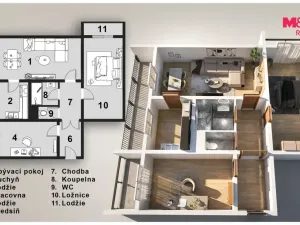 Prodej bytu 3+1, Kladno - Kročehlavy, Benešovská, 62 m2