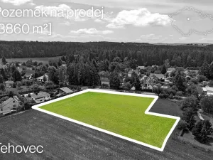 Prodej pozemku, Tehovec, K Mýtu, 3860 m2