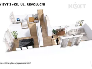 Pronájem bytu 3+kk, Šumperk, Revoluční, 55 m2