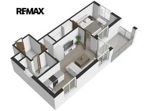Pronájem bytu 2+kk, Praha - Hlubočepy, Hugo Haase, 55 m2
