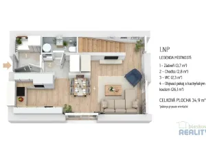 Prodej bytu 3+1, Kutná Hora, Vavřinecká, 71 m2