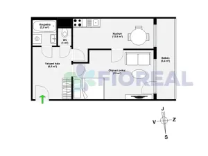 Prodej bytu 2+kk, Praha - Řepy, Na chobotě, 42 m2