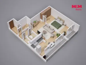 Prodej bytu 2+1, Osek, Hrdlovská, 61 m2