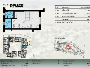 Pronájem bytu 1+kk, Lavičky, 39 m2