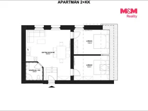 Prodej bytu 2+kk, Horní Lhota, 62 m2