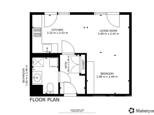 Pronájem bytu 1+kk, Praha - Řeporyje, Haenkeho, 31 m2