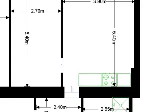Pronájem bytu 2+kk, Praha - Holešovice, Dělnická, 44 m2