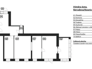 Prodej bytu 3+1, Brno - Veveří, Kounicova, 120 m2