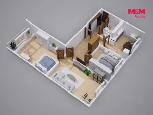 Prodej bytu 3+1, Klášterec nad Ohří, Příčná, 76 m2
