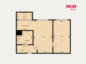Prodej bytu 2+kk, Mariánské Lázně - Úšovice, Franze Kafky, 48 m2