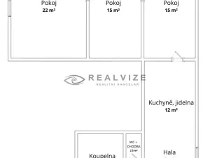 Pronájem bytu 3+1, České Budějovice, V Oblouku, 80 m2