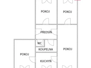Pronájem bytu 4+1, Ústí nad Labem, Stará, 80 m2