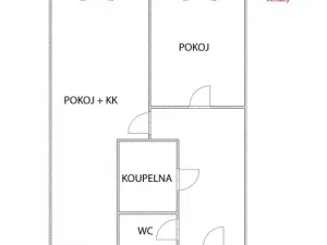 Pronájem bytu 2+kk, Most, Františka Malíka, 39 m2