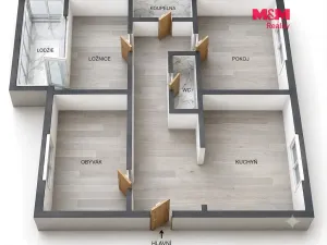 Prodej bytu 3+1, Frýdek-Místek - Místek, Kolaříkova, 77 m2