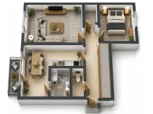 Prodej bytu 2+1, Tábor, Jesenského, 64 m2