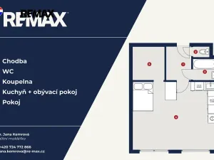 Prodej bytu 1+kk, Praha - Letňany, Třinecká, 39 m2