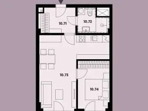 Prodej bytu 2+kk, Brno, Burešova, 51 m2