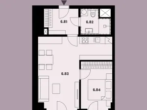 Prodej bytu 2+kk, Brno, Burešova, 49 m2