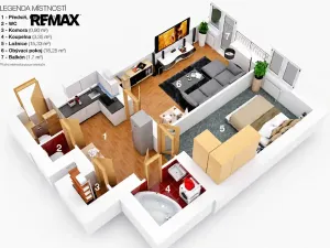 Pronájem bytu 2+1, Praha - Vinohrady, Soběslavská, 52 m2