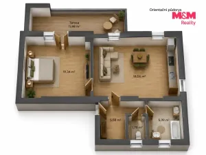 Prodej bytu 2+kk, Mladá Boleslav - Mladá Boleslav II, Nerudova, 50 m2