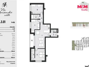 Prodej bytu 4+kk, Brandýs nad Labem-Stará Boleslav, Dřevčická, 102 m2