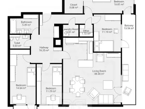 Pronájem bytu 5+kk, Praha - Jinonice, Kohoutových, 130 m2