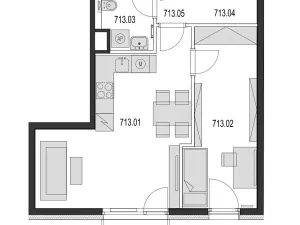 Pronájem bytu 2+kk, Praha - Háje, Jurkovičova, 50 m2