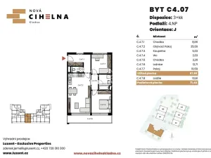 Prodej bytu 3+kk, Kladno, 68 m2
