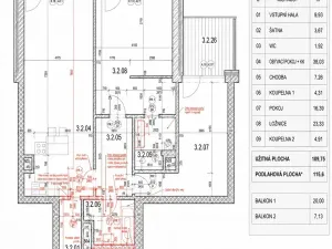 Prodej bytu 3+kk, Praha - Břevnov, Na Petřinách, 116 m2