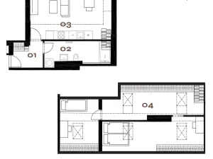 Prodej bytu 3+kk, Praha - Smíchov, Grafická, 68 m2