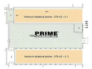 Pronájem skladu, Praha - Horní Počernice, Ve žlíbku, 378 m2