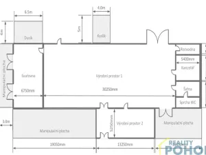 Pronájem výrobních prostor, Vysoké Mýto, Pod Nádražím, 557 m2