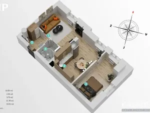 Prodej bytu 2+1, Svoboda nad Úpou, Nový svět, 38 m2