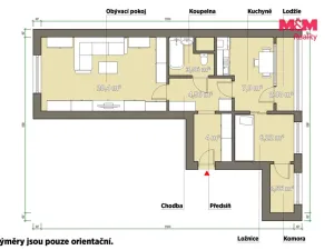 Pronájem bytu 2+1, Plzeň - Bolevec, Krašovská, 48 m2