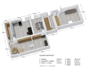 Prodej vícegeneračního domu, Brodek u Konice, 280 m2