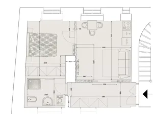 Pronájem bytu 2+kk, Praha - Staré Město, Kozí, 38 m2