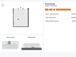 Prodej obchodního prostoru, Praha - Běchovice, Českobrodská, 100 m2