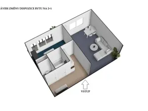Prodej bytu 1+1, Brno, Nejedlého, 38 m2