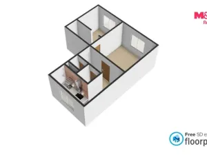 Prodej bytu 2+1, Kadaň, Bystřická, 56 m2