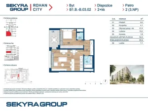 Prodej bytu 2+kk, Praha - Karlín, Sokolova, 55 m2