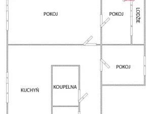 Prodej bytu 3+1, Krupka - Maršov, Karla Čapka, 79 m2