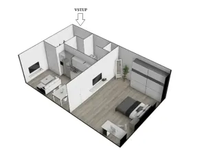Prodej bytu 2+kk, Letovice, Komenského, 50 m2