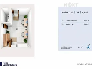 Prodej bytu 1+1, Praha - Košíře, U Tyrše, 17 m2