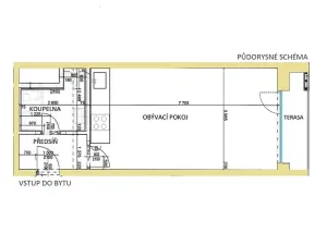 Pronájem bytu 1+kk, Brno, Střední, 45 m2