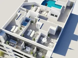 Prodej bytu 3+kk, Torrevieja, Alicante, Španělsko, 103 m2